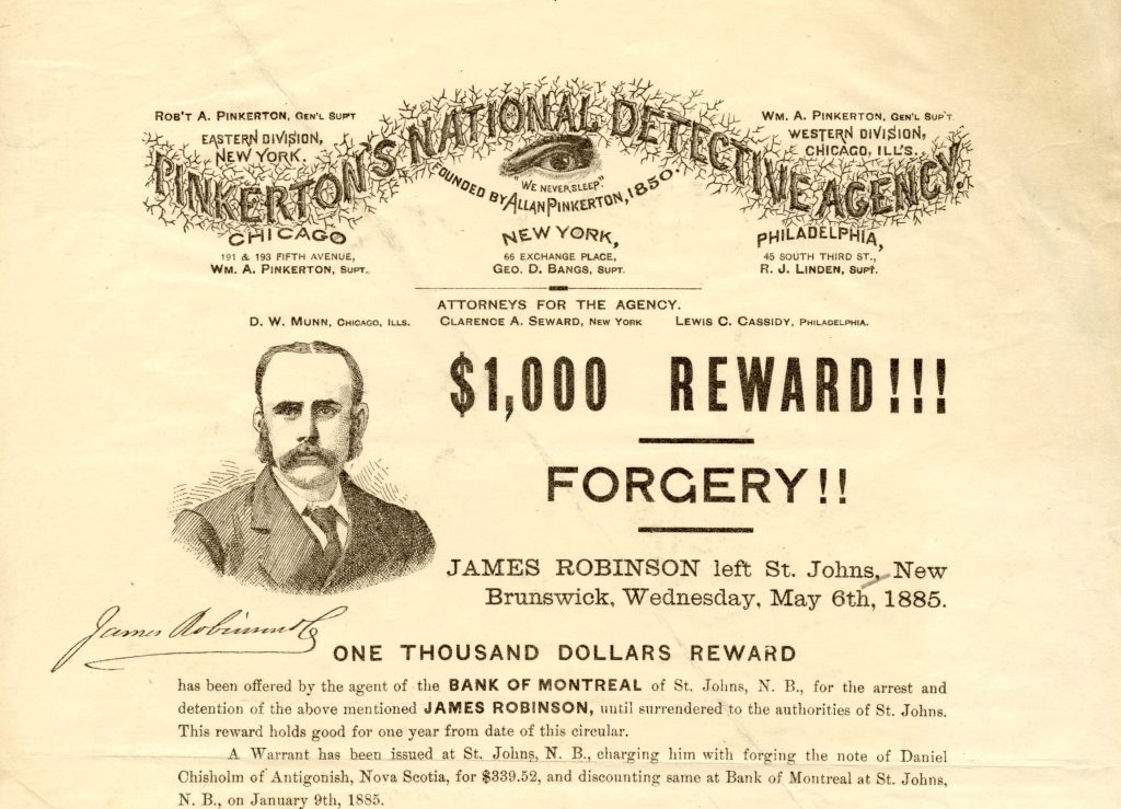 The Forgery Note How to catch a forger in 1885 – BMO
